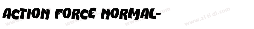 Action Force Normal字体转换